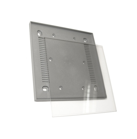 I-Sign Eco Flex väggmonterad skylt, grå, 150x150mm