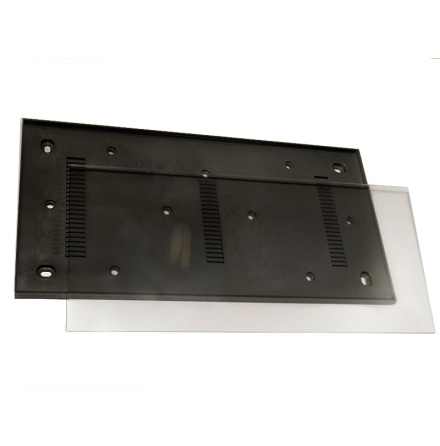 I-Sign Eco Flex vggmonterad skylt, svart, 300x150mm