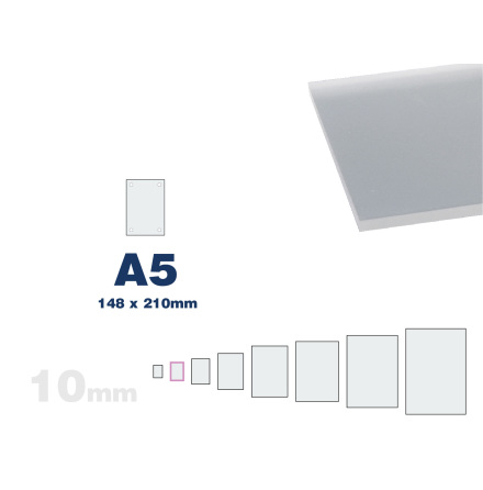 GS Acrylic A5 10mm DS Matt 148x210mm Frost med matt kant 13 mm