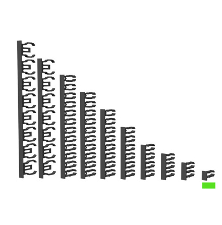 SINGLE SIDED ENDCAP 15mm BLACK