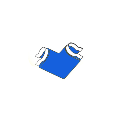 Inside Corner for Lucoline Blue, PMS 285C.