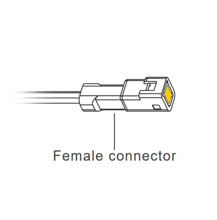 Female Connector for Lucoline, assembly 500mm