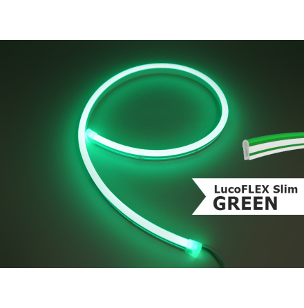 LUCOFLEX SLIM Green - 5m adjustable. 10,8W/m