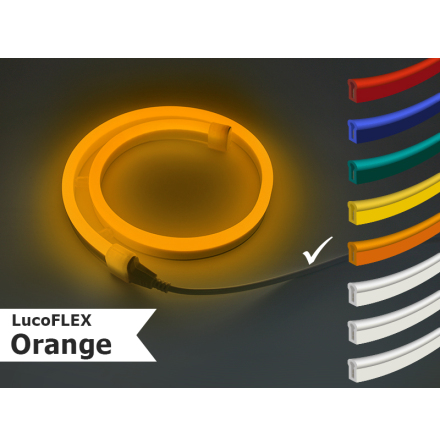 LUCOFLEX Orange - 15m adjustable fp. med 15 meter - 9,6W/m