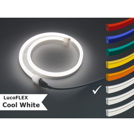 LUCOFLEX Cool white - 15m adjustable fp. med 15 meter - 9,6W/m