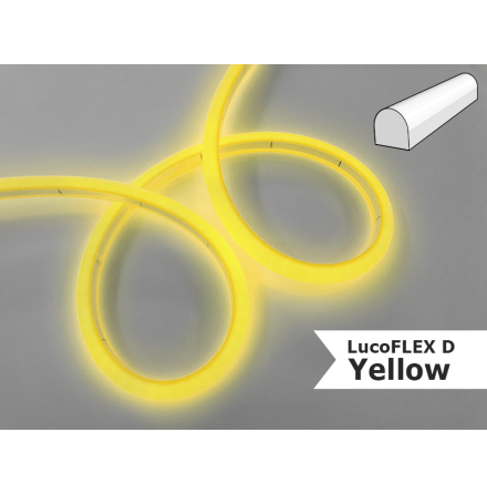 LUCOFLEX D Yellow - 15m adjustable fp. med 15 meter - 7,7W/m