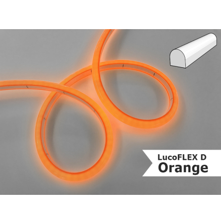 LUCOFLEX D Orange - 15m adjustable fp. med 15 meter - 7,7W/m