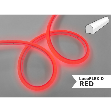 LUCOFLEX D Red - 15m adjustable fp. med 15 meter - 7,7W/m