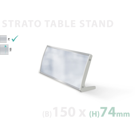Strato Table Stand, Insert 150x74mm