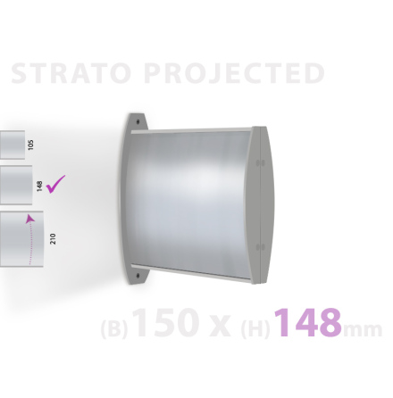 Strato Projected, skyltyta 150x148mm
