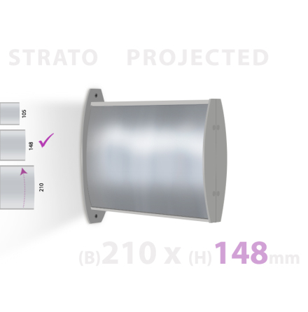 Strato Projected, skyltyta 210x148mm, A5 