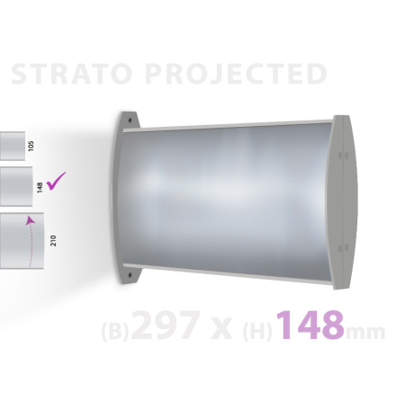 Strato Projected, skyltyta 297x148mm 