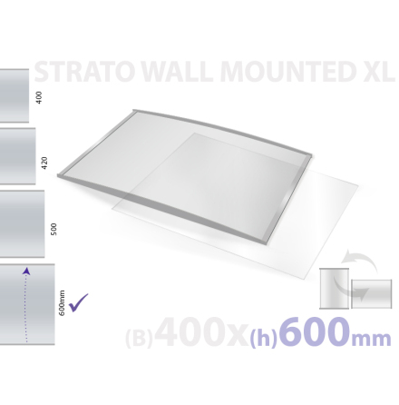 Strato, vggmonterad skylt, skyltyta 400x600mm