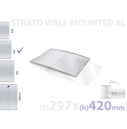 Strato, vggmonterad skylt, skyltyta 297x420mm, A3