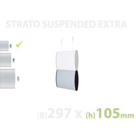 Strato Extra Skyltpanel, 297x105mm