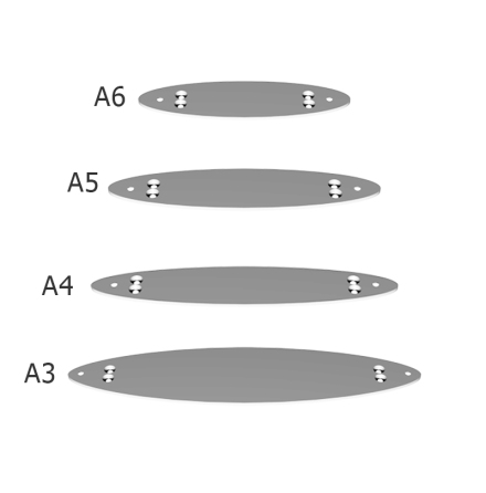 STRATO A3 - Silver Anodised flaggskyltsfste 