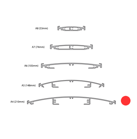Strato profil, bredd 212mm (A4)
