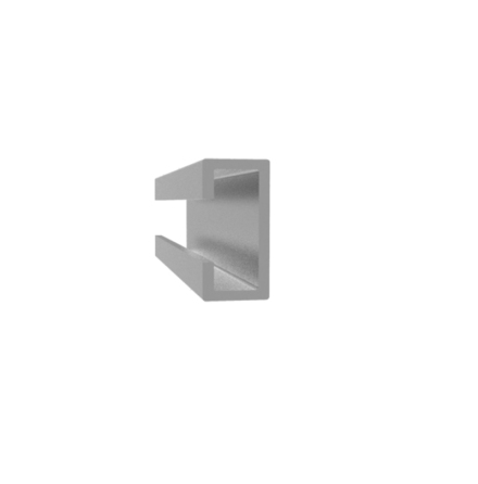 U-section. Aluminium profile