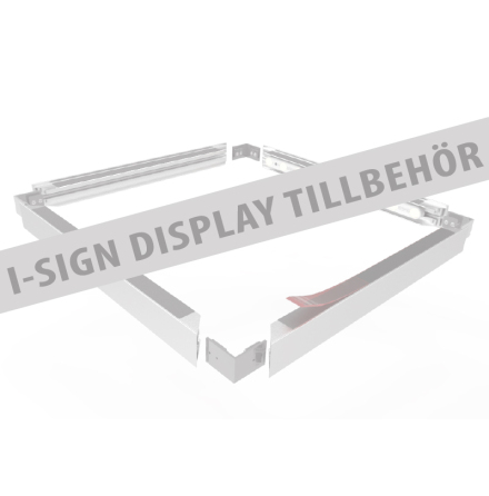 Väggfäste för flagginfästning till dubbelsidig I-sign Display