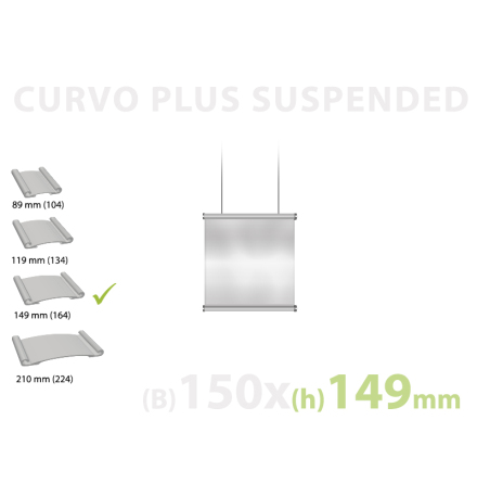      CURVO Hngande skylt, instick 149x150mm 