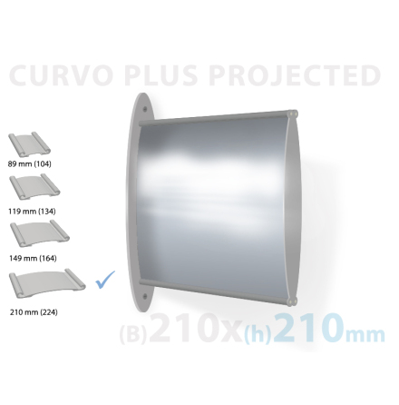 CURVO flaggskylt, instick 210x210mm