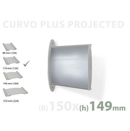 CURVO flaggskylt, instick 149x150mm            