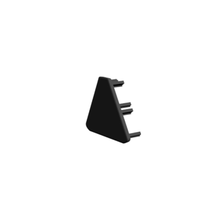 TRIANGULAR ENDCAP, 31mm, BLACK