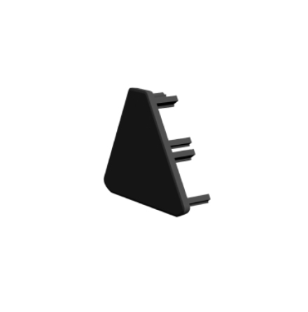 TRIANGULAR ENDCAP 62mm BLACK