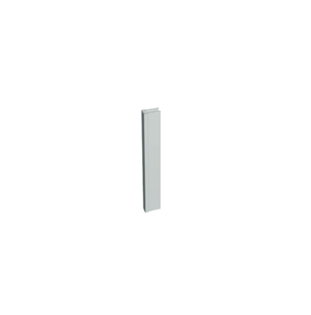 Insticksprofil till elliptiska/totem stolpar, silveranodiserad aluminium