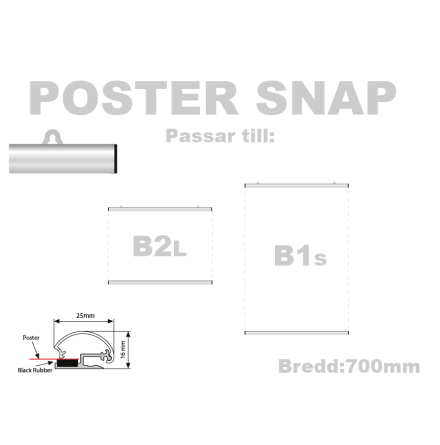 POSTER SNAP, bredd 700mm 