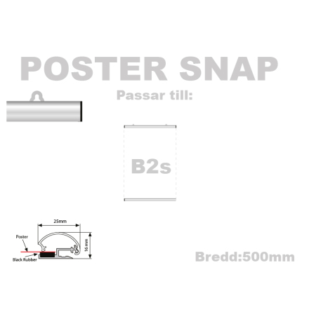 POSTER SNAP, bredd 500mm