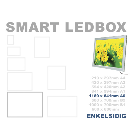 SMART LEDBOX, enkelsidig. A0, 1189 x 841mm
