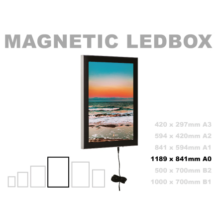 MAGNETIC LEDBOX. A0, 1189 x 841mm 