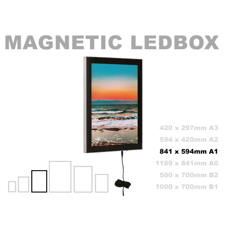 MAGNETIC LEDBOX. A1, 841 x 594mm