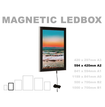 MAGNETIC LEDBOX. A2, 594 x 420mm