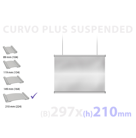 CURVO Hngande skylt, instick 210x297mm