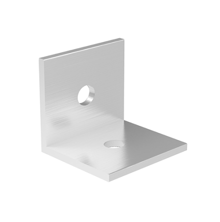 Lightbox 100. 4-pack. Corner pice. 55mm Mill Finish