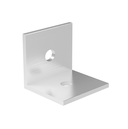 Lightbox 100. 4-pack. Corner pice. 55mm Mill Finish