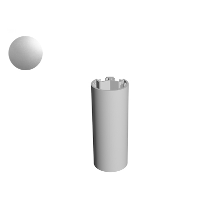 POST 60mm (ROUND TWO SLOT) 2T 60� SILVER ANODISED