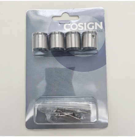 � 18mm, 15mm thin head standoff for 2-7mm panel Inox INOX, antal/blister, 4
