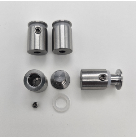 15mm Thin head standoff for 2-7mm panel Stainless, blister with 4 pc