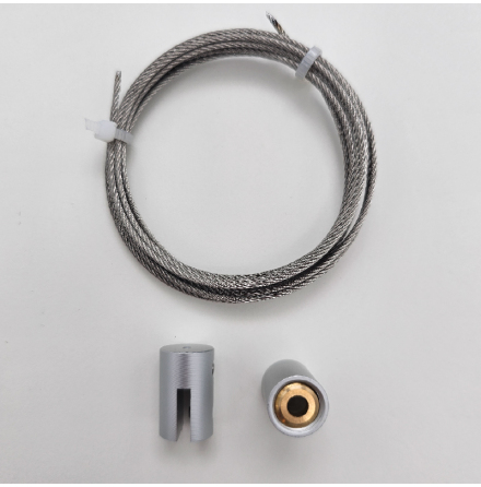 � 12mm, mini kit for up to 3mm panel Aluminium natural anodized, antal/blister, 1st