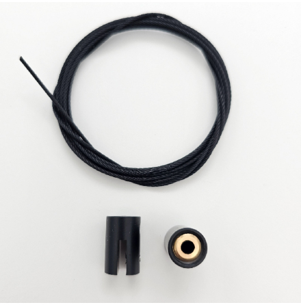 � 12mm, mini kit for up to 3mm panel Aluminium black anodized, antal/blister, 1st