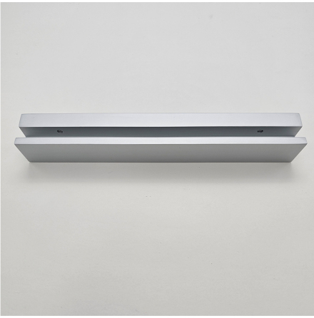 Wall mounted sign support, 180mm long, for up to 8mm panel Aluminium natural anodized