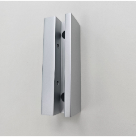 Projected sign support, 80mm long, for up to 8mm panel Aluminium natural anodized