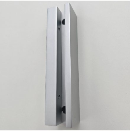 Projected sign support, 120mm long, for up to 8mm panel Aluminium natural anodized