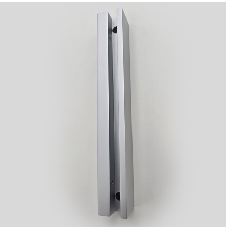 Projected sign support, 180mm long, for up to 8mm panel Aluminium natural anodized